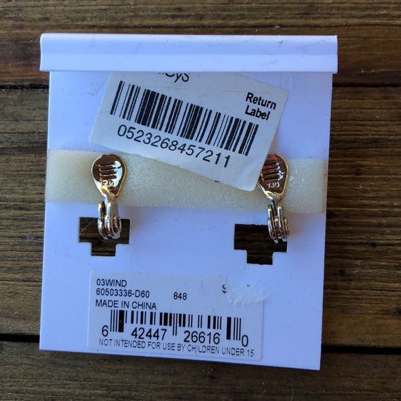 Ralph Lauren Classic Comfort Clip Faux Pearl Crystal Earrings! BNWT! - Picture 6 of 7